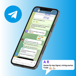 Trading Community Deutsch Telegramgruppe Chat Handy Mockup
