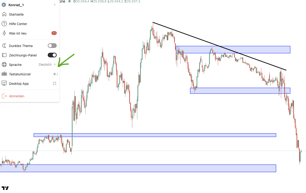 TradingView Menü_Sprache