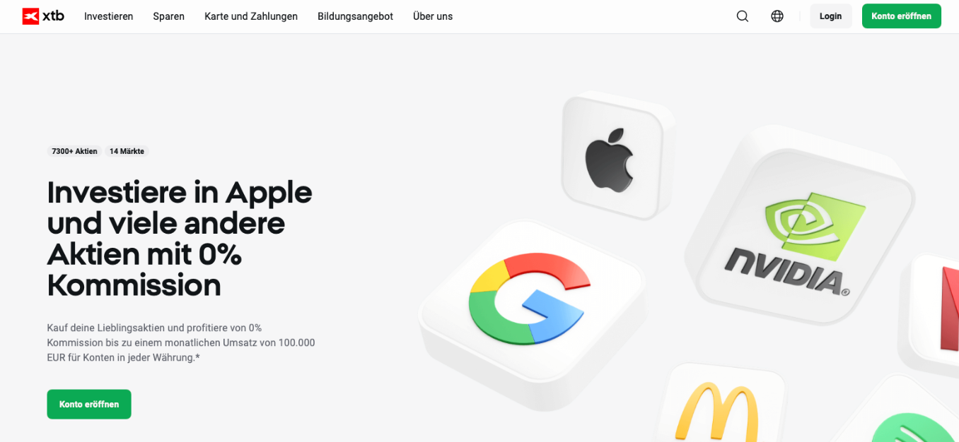 XTB Startseite
