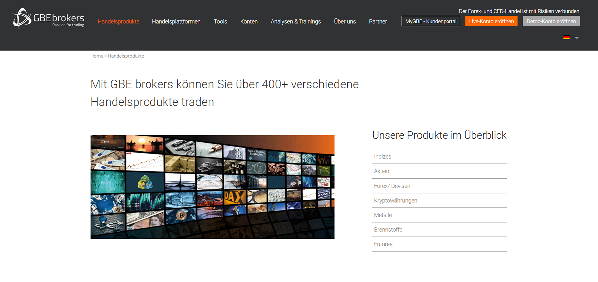 GBE-Brokers-Handelsprodukte